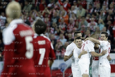 Gdansk. PGE Arena. Mecz towarzyski Polska- Dania. Nz....