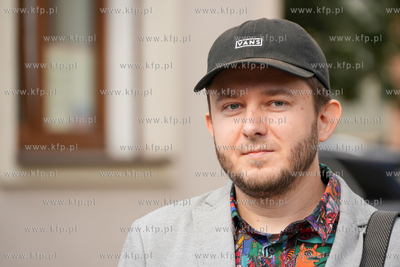 Gdańsk, Podwale Staromiejskie. Odłonięcie muralu...