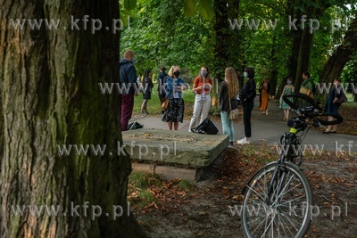 Gdańsk Wrzeszcz. Park Akademicki przy Lapidarium Nekropolii...