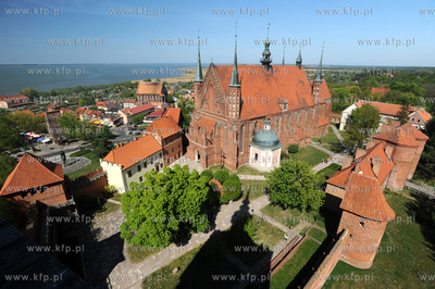 Frombork, Wzgorze Katedralne. Gotycka katedra pw. Wniebowziecia...