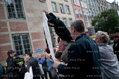Gdansk. Dlugi Targ. Telewizja CNN International w ramach...