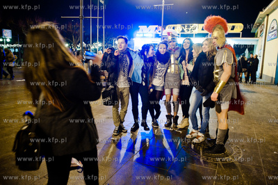 Mieszkancy Sopotu swietuja nadejscie nowego roku. 01.01.2012...