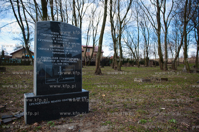 Gdansk. Teren bylego cmentarza ewngelickiego w Ujescisku,...