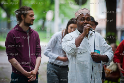 Gdansk. Placyk przy ul. Stajennej. Otwarcie wystawy...