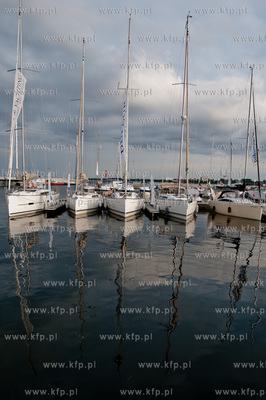 Wakacyjne popoludnie na molo w Sopocie.
Nz jachty...