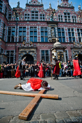 Wielki Piatek. Misterium Meki Panskiej na ulicach Gdanska....
