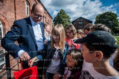 Gdansk. Gora Gradowa. Centrum Hewelianum. Spotkanie...