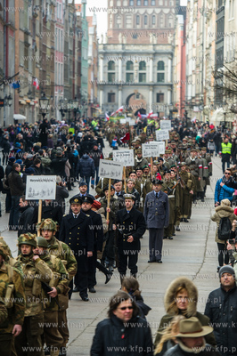 Gdansk. Narodowy Dzien Pamieci Zolnierzy Wykletych....