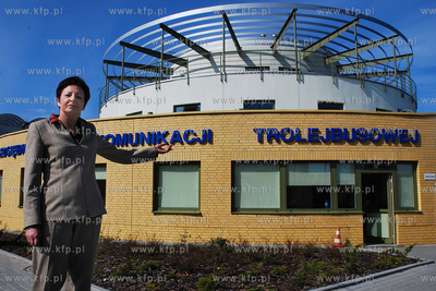 Gdynia. Nowa siedziba Przedsiebirtwa Komunikacji Trolejbusowej...