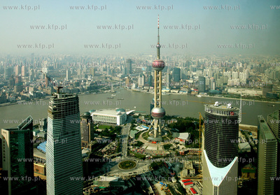 Chiny, Szanghaj. Najnowoczesniejsza dzielnica Szanghaju...