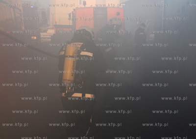 Gdansk. Rebiechowo. Cwiczenia - symulacja pozaru w...