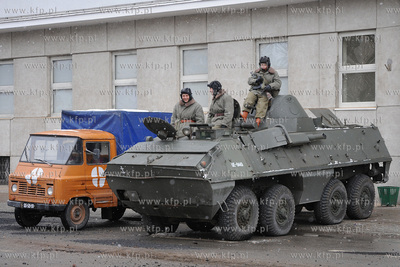 Plan zdjeciowy filmu o masakrze robotnikow na Wybrzezu...