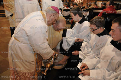 Msza Wieczerzy Panskiej w Wielki Czwartek w bazylice...