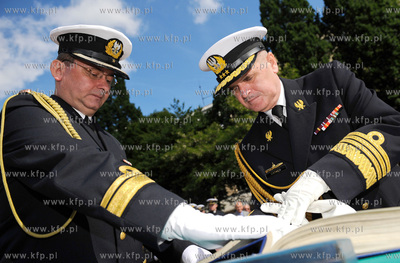 Gdynia. Swieto Marynarki Wojennej. Uroczystosc zmiany...