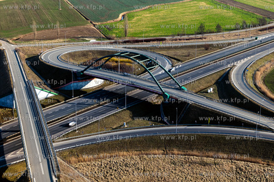 Węzeł drogowy Żuławy Zachód - Koszwały. 8.02.2025fot....