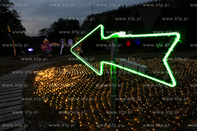 Przedpremierowy pokaz iluminacji w Lumina Park na terenie...
