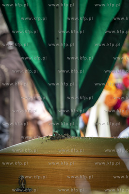 Cmentarz Witomiński w Gdyni. Uroczystości pogrzebowe...