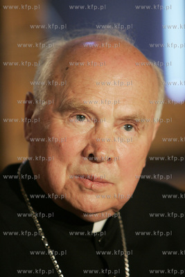 Konferencja prasowa  po pozarze w kosciele sw. Katarzyny...