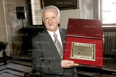 Roman Rogocz zasluzony pilkarz Lechii Gdansk obchodzil...