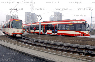 Petla tramwajowa, konczaca nowa linie tramwajowa na...