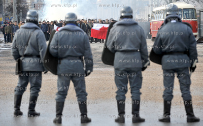 Realizacja filmu Czarny Czwartek na rogu ul. 10 Lutego...