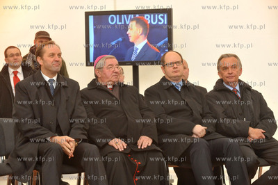 Uroczystosc wmurowania kamienia wegielnego pod budowe...