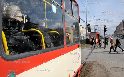 Gdansk. Wrzeszcz. Przystanek tramwajowy na al. Grunwaldzkiej...