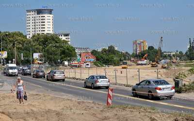 Gdansk, Bretowo. Budowa Nowej Trasy Slowackiego na...