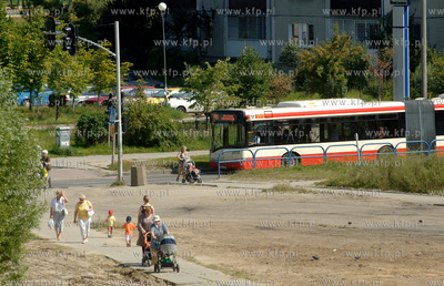 Gdansk Chelm. Widok od ul. Cieszynskiego w kierunku...
