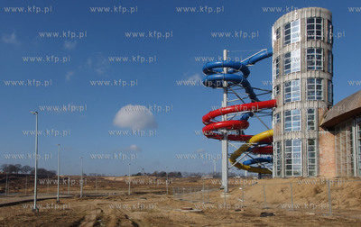 Slupsk. Budowa aquaparku. 22.02.2014 fot. Maciej Kosycarz...