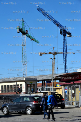 Gdansk Wrzeszcz. Okolice dworca PKP od strony ul. Romana...