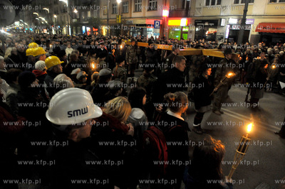 Droga Krzyzowa na ul. Swietojanskiej w Gdyni. 11.04.2014...