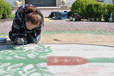 Viva Oliva swieto gdanskiej dzielnicy Oliwa. Mandalę...