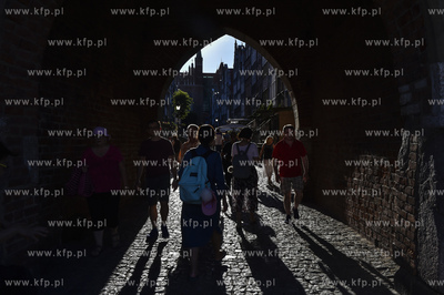 Gdańsk. Brama Mariacka i ul. Mariacka. 4.07.2018 Fot....