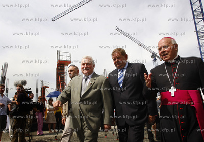 Gdansk Letnica. Ceremonia wmurowania kamienia wegielnego...
