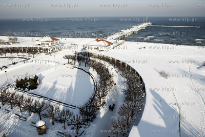 Sopot. Molo widziane z latarni morskiej.
05.02.2010
fot....