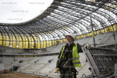 Gdansk. Budowa stadionu pilkarskiego PGE Arena.
06.04.2011
fot....