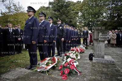 Gdańsk Zaspa. Cmentarz.  Uroczyśtosci z okazji obchodów...