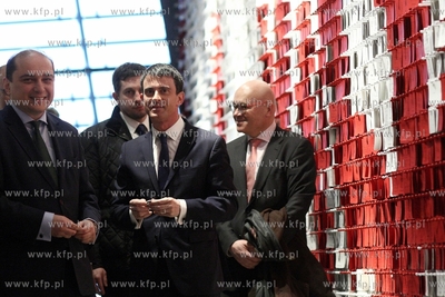 Wizyta premiera Francji  Manuela Vallsa w Gdańsku....