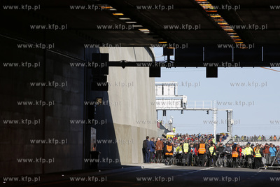 Gdańsk. Dzień otwarty tunelu pod Martwą Wisła....