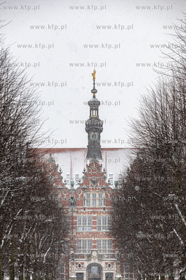 Zima w Gdańsku. Budynek głowny Politechniki Gdańskiej.
09.02.2021
fot....
