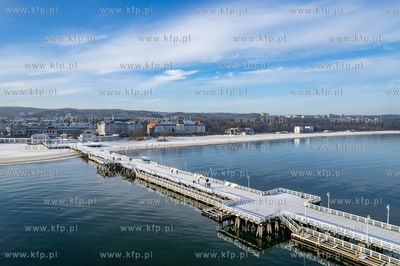 Zima w Sopocie. Nz. molo.
08.01.2026
fot. Krzysztof...