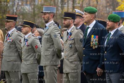 Wojskowy Cmentarz Francuski w Gdańsku. Uroczystości...