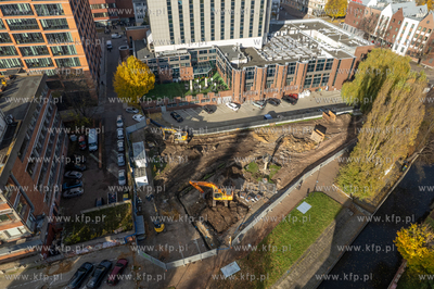 Przy ul. Wodopój w Gdańsku trwają prace przygotowawcze...