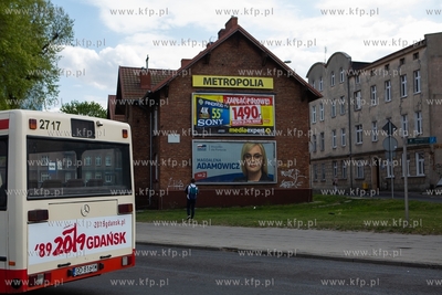Gdańsk. Kampania wyborcza do Parlamentu Europejskiego....