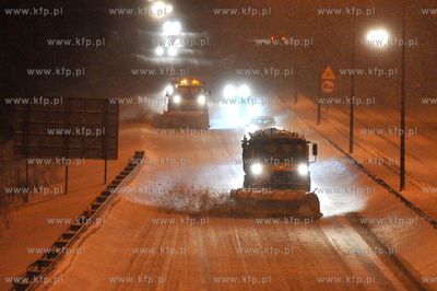 Gdansk Owczarnia. Atak zimy na trojmiejskiej obwodnicy...