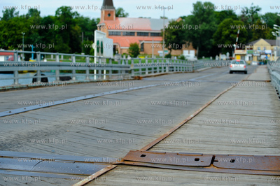 Gdansk Sobieszewo. Most Pontonowy na Martwej Wisle...
