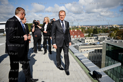 Gdansk. Uroczystosc zakonczenia budowy Centrum Medycyny...