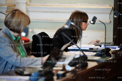 Gdansk. Nowy Ratusz. Sesja Rady Miasta Gdanska. 
Nz...