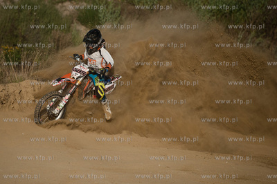 Gdansk. Tor motocrossowy przy ul. Starogardzkiej. Zawody...